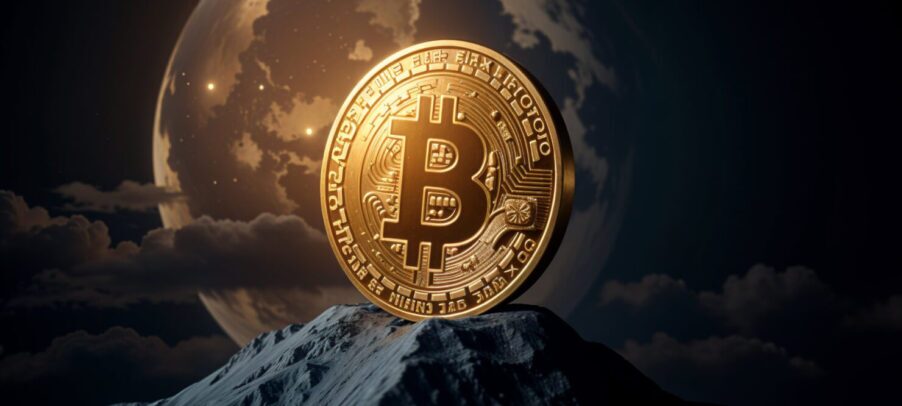 Bitcoin mooning blog cover