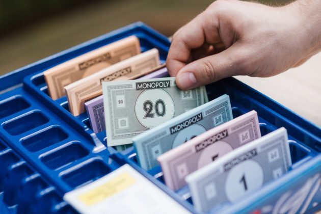 Image of Monopoly money. Image of Monopoly money.