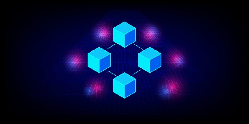 Illustration for Blockchain network Illustration for Blockchain network