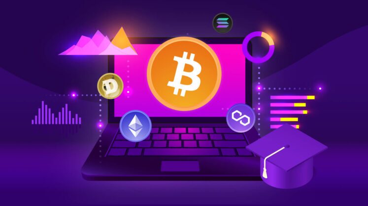 Blog cover illustration for financial literacy crypto basics Blog cover illustration for financial literacy crypto basics