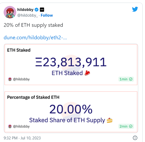 Hildobby tweet screenshot.
