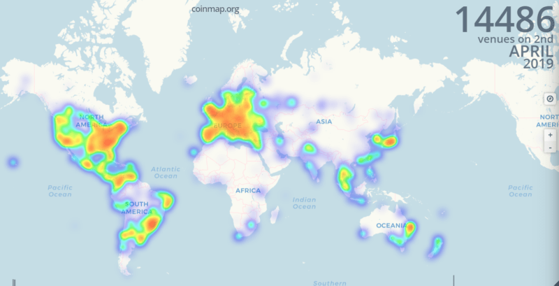 Coin map heat map screenshot