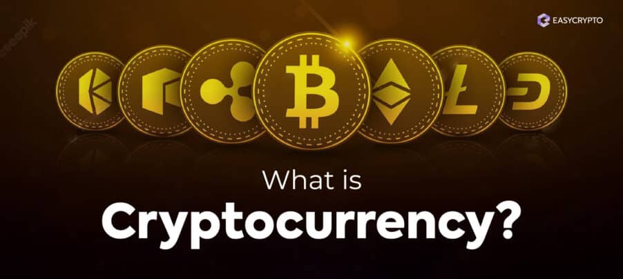 Blog cover illustration to depict what is cryptocurrency Blog cover illustration to depict what is cryptocurrency