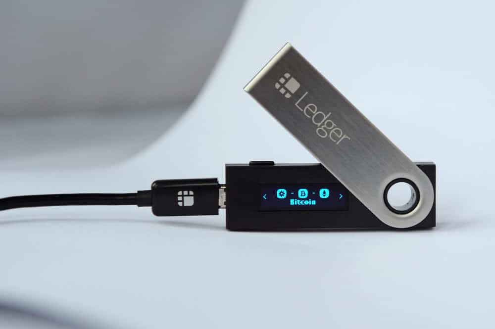 Photo of Ledger Crypto Wallet.