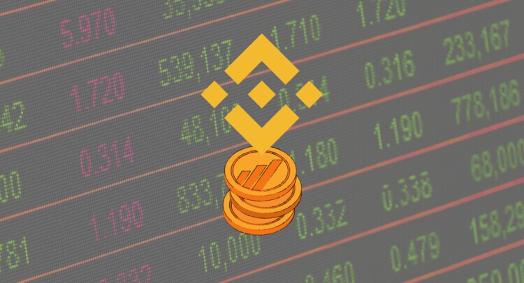 Logo of Binance crypto exchange.