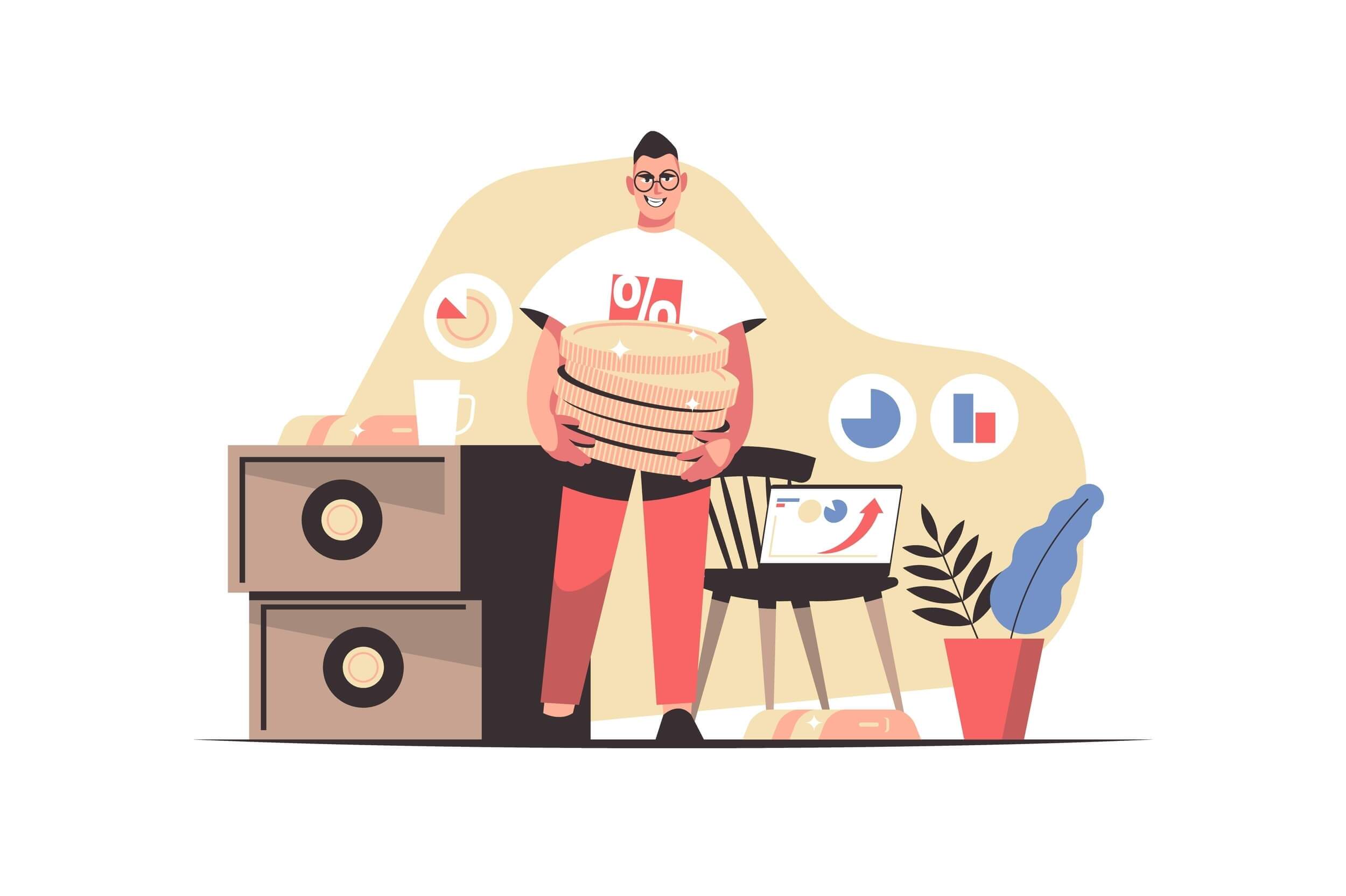 Illustration for crypto stablecoin and future