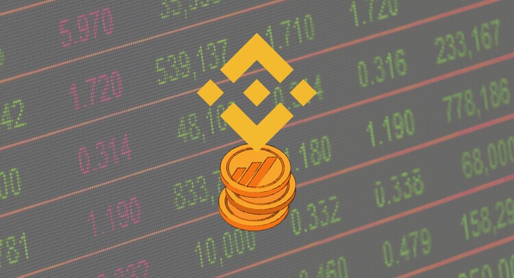 Logo of Binance crypto exchange.