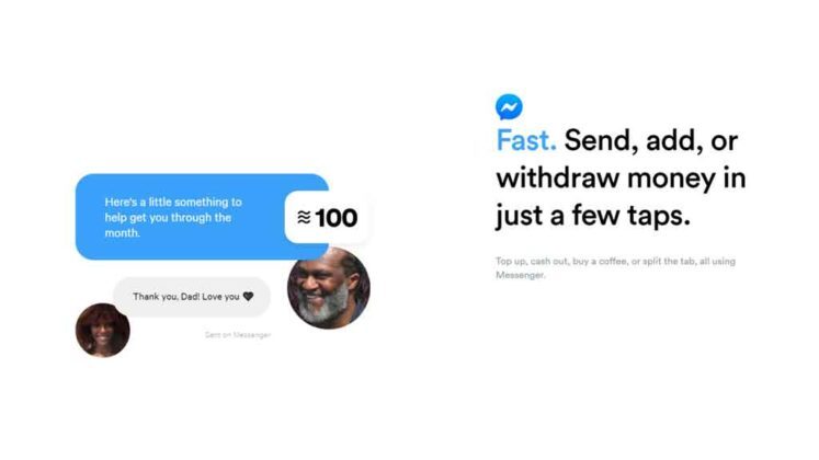 Libra wallet sending money over messenger