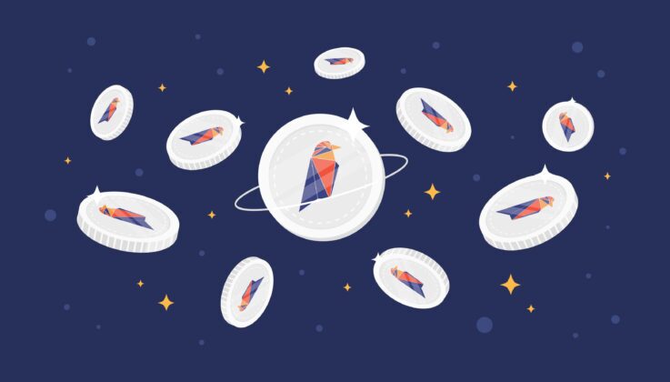 Floating Ravencoin (RVN) coin logos