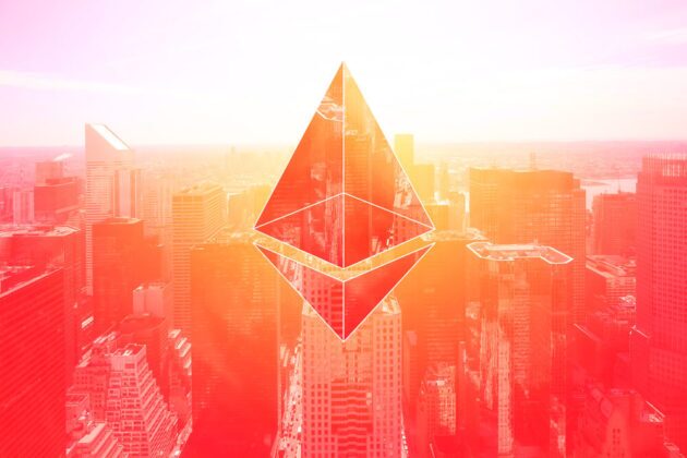 Orange Ethereum ETH crypto logo