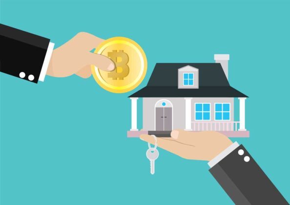 buy-house-with-bitcoin-illustration The illustration of a person who buys a house with Bitcoin in Australia