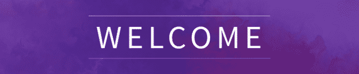 Welcome banner