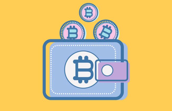 The illustration of Bitcoin (BTC) wallet as the safest place to store Bitcoin