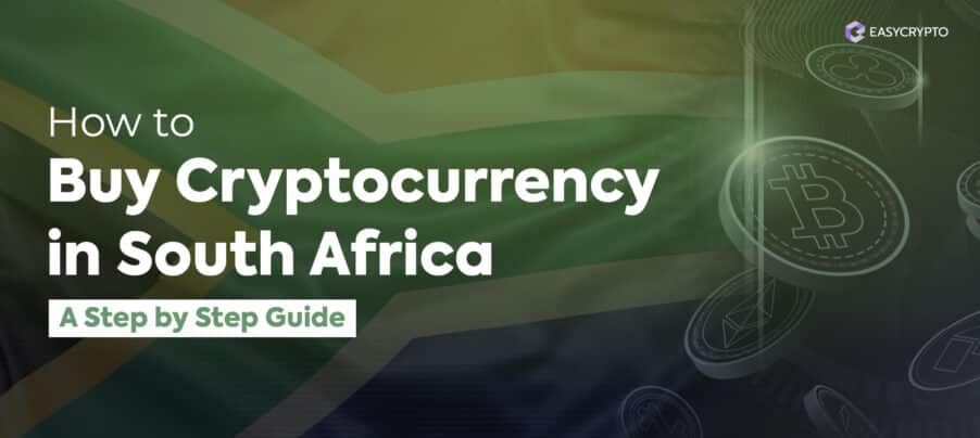 Blog cover illustration for how to buy crypto in South Africa