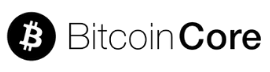 The logo of Bitcoin Core wallet