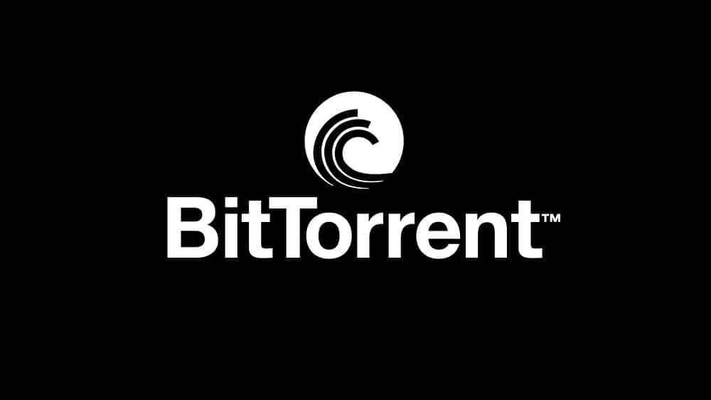 Black and white logo of BitTorrent (BTT).