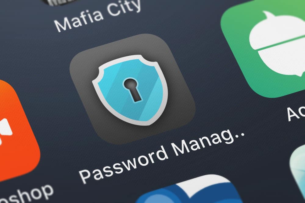 Password manager app.