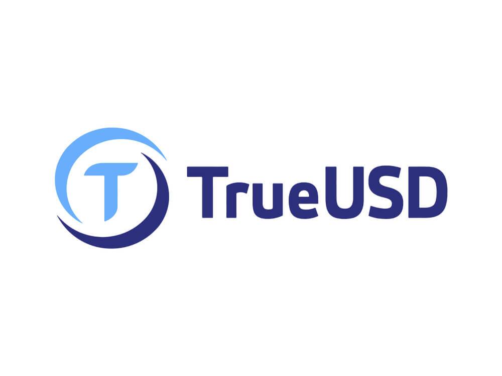 TrueUSD (TUSD) logo on white background.