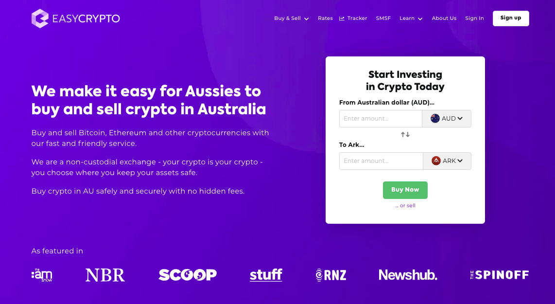 We make it easy for Aussies to buy, sell, and exchange over 160+ crypto assets, including Ark Coin (ARK). Get Started.