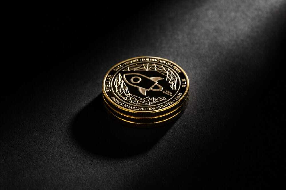 Physical Stellar Lumens (XLM) coin.