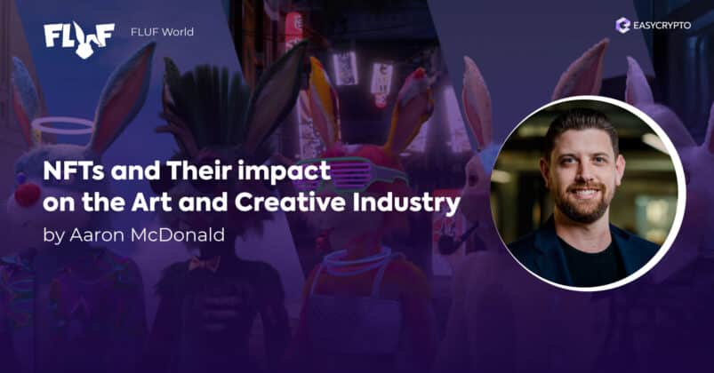 Cover image for a guest post article by Aaron McDonald on NFTs and their impact on the crypto industry. Cover image for a guest post article by Aaron McDonald on NFTs and their impact on the crypto industry.