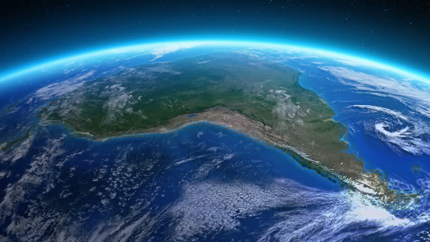 Image of South America from space.