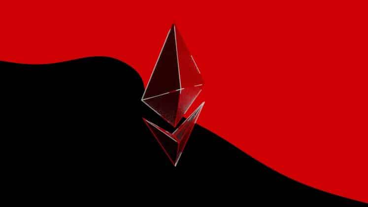 guerrillabuzz-crypto-pr-ATNm3g5zkvc-unsplash Ethereum Logo on Black and Red