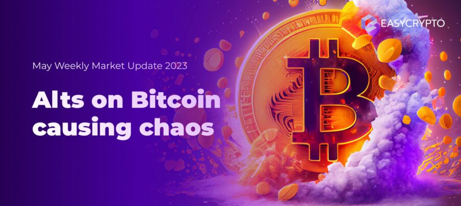 HUB Update - Alts on Bitcoin causing chaos Blog cover illustration for HVC weekly market update