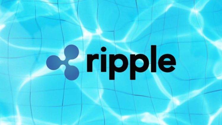 ripple-xrp-logo-ontop-of-water The logo of Ripple (XRP) on top of the water