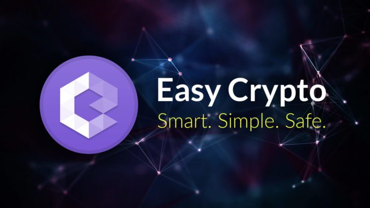 The logo and tagline of Easy Crypto, a recommended crypto exchange platform to buy and sell Bitcoin (BTC, UNUS SED LEO tokens, and other cryptocurrencies in Australia