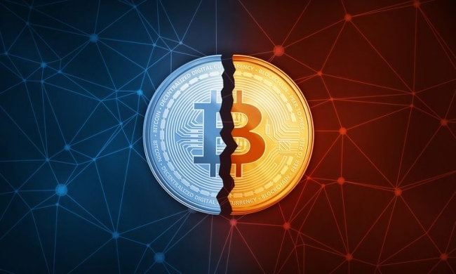 Bitcoin-BTC-Halving-2020-New-Zealand-NZ-coin-being-sliced-in-half Bitcoin BTC Halving 2020 New Zealand NZ coin being sliced in half