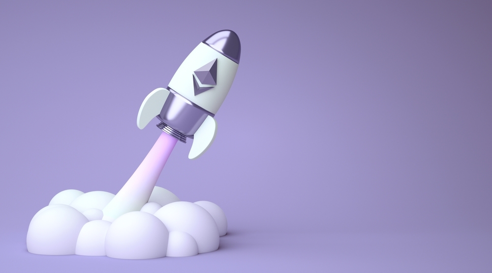 Ethereum rocket ship.