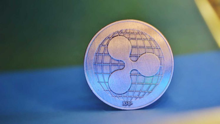 ripple-xrp-illustration The illustration of a Ripple (XRP) token