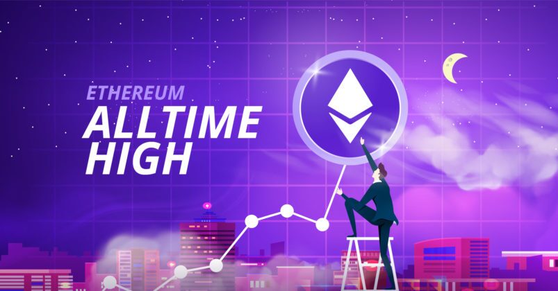 Blog-ETH-All-Time-High Illustration of ethereum token ETH All Time High.