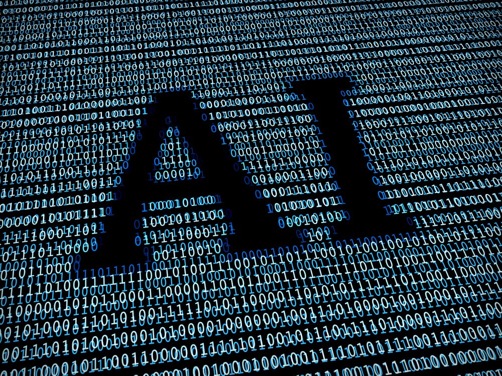 Illustration of the letters AI