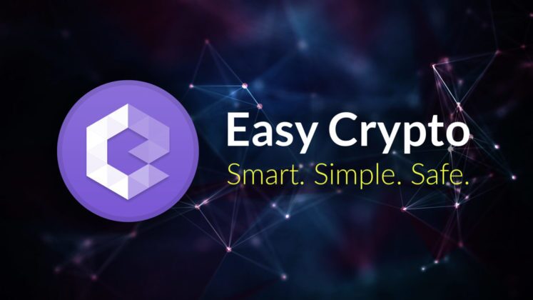 The logo and tagline of Easy Crypto, a recommended crypto exchange platform to buy and sell Bitcoin (BTC, UNUS SED LEO tokens, and other cryptocurrencies in Australia 