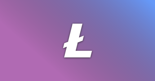 Litecoin logo on purple haze back ground NZ New Zealand buy sell