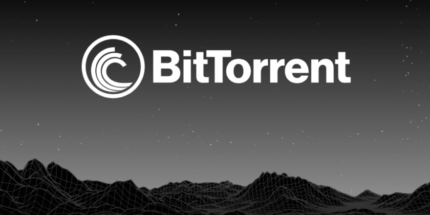 Black and white logo of Bittorrent BTT.