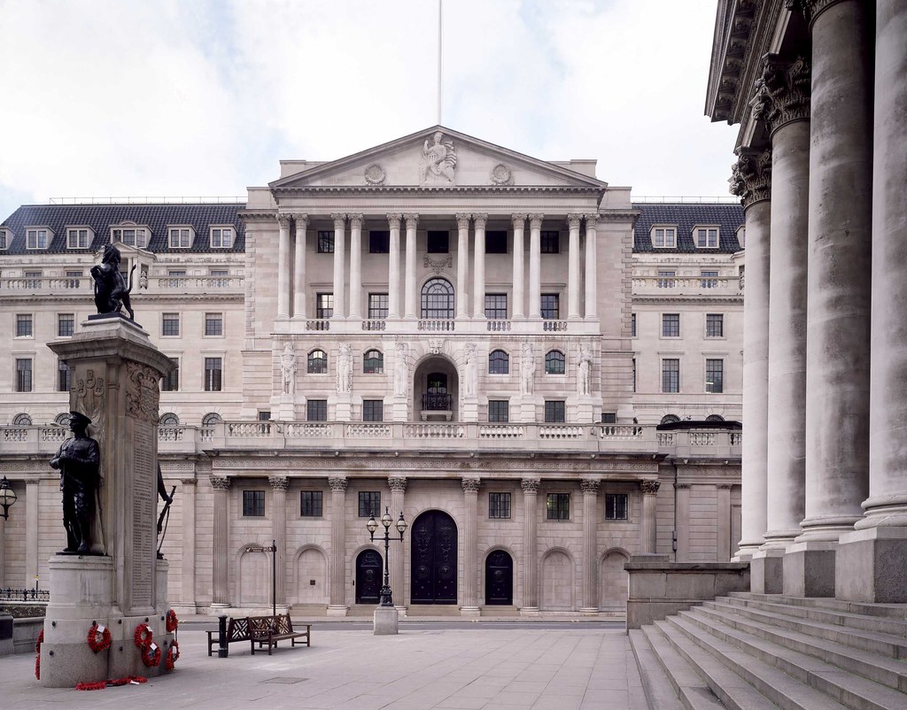 A traditional bank building