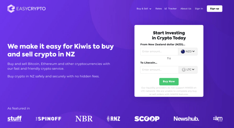 Easy Crypto New Zealand - buy litecoin