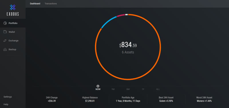 bitcoin-wallet-exodus-screenshot