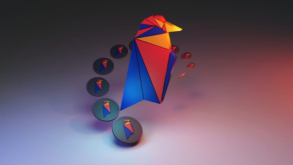 Ravencoin (RVN) coin logo.